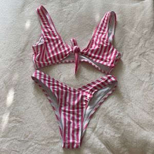 Front tie bikini